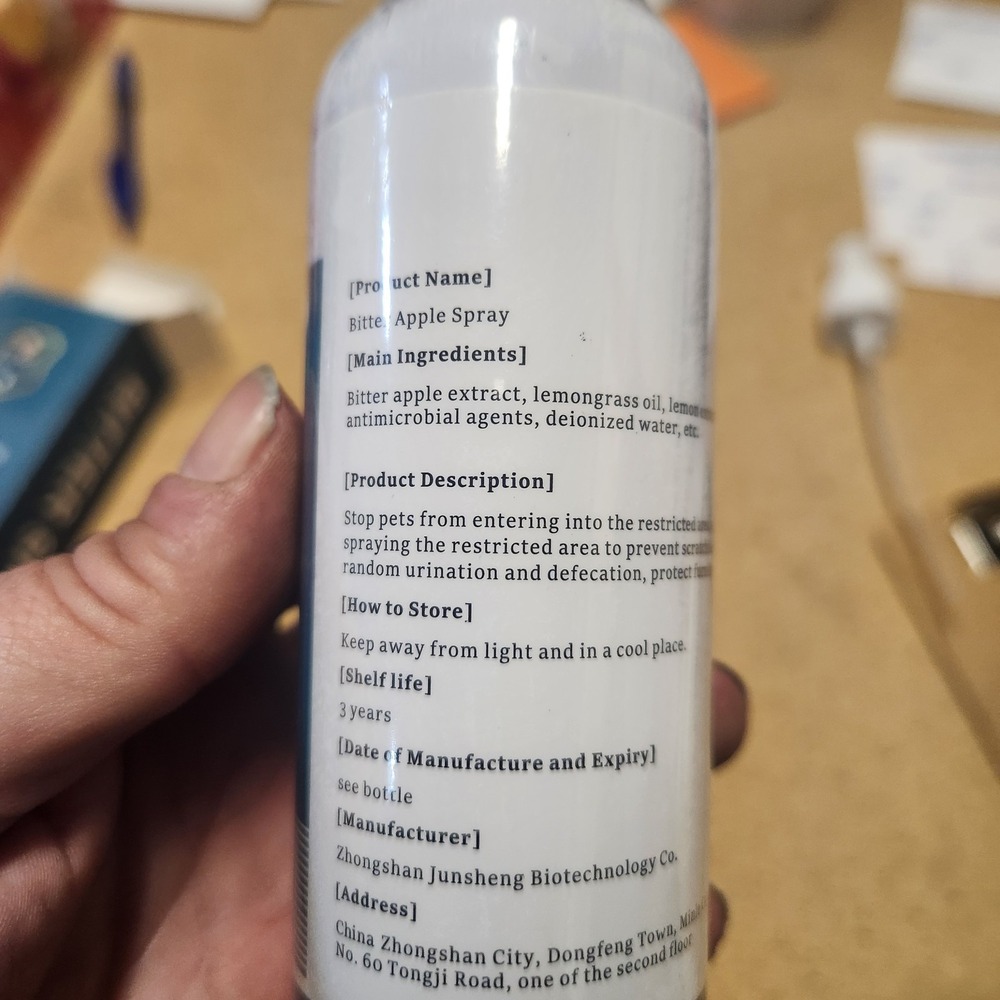 Pet Anti-Chew Bitter Apple Spray 150ml for Dogs Cats Anti Chewing Stop Biting - Picture 4 of 6